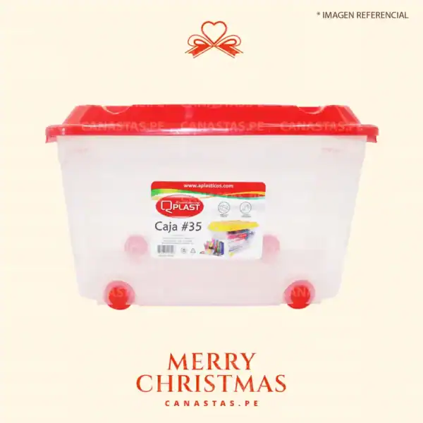 Canasta Navideña Blanca Navidad - Imagen 2