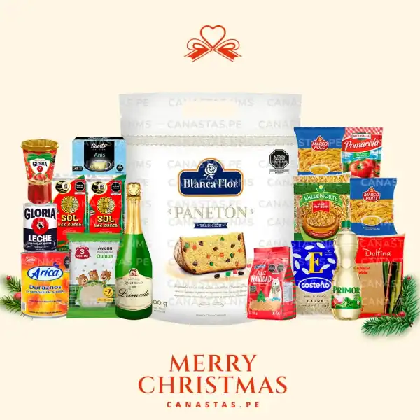 Canasta Navideña 'Blanca Navidad' 2025, la opción ideal para regalos de empresas en Perú.